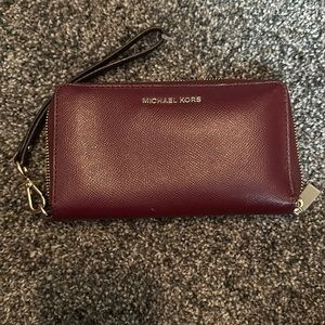 Burgundy Michael Kors Wallet